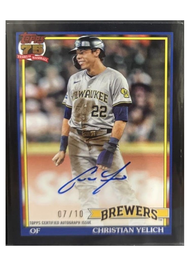 2026 Topps 1991 Topps Autographs Christian Yelich #91A-CY card