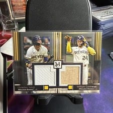2024 Topps Museum Collection Dual Meaningful Material Relics Christian Yelich / William Contreras #DMMR-YEC card