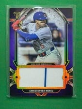 2024 Topps Triple Threads Single Jumbo Relics Christopher Morel #SJR-CMO card