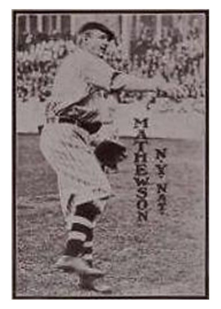 1913 National Game Christy Mathewson card