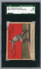 1914 Cracker Jack Christy Mathewson #88 card