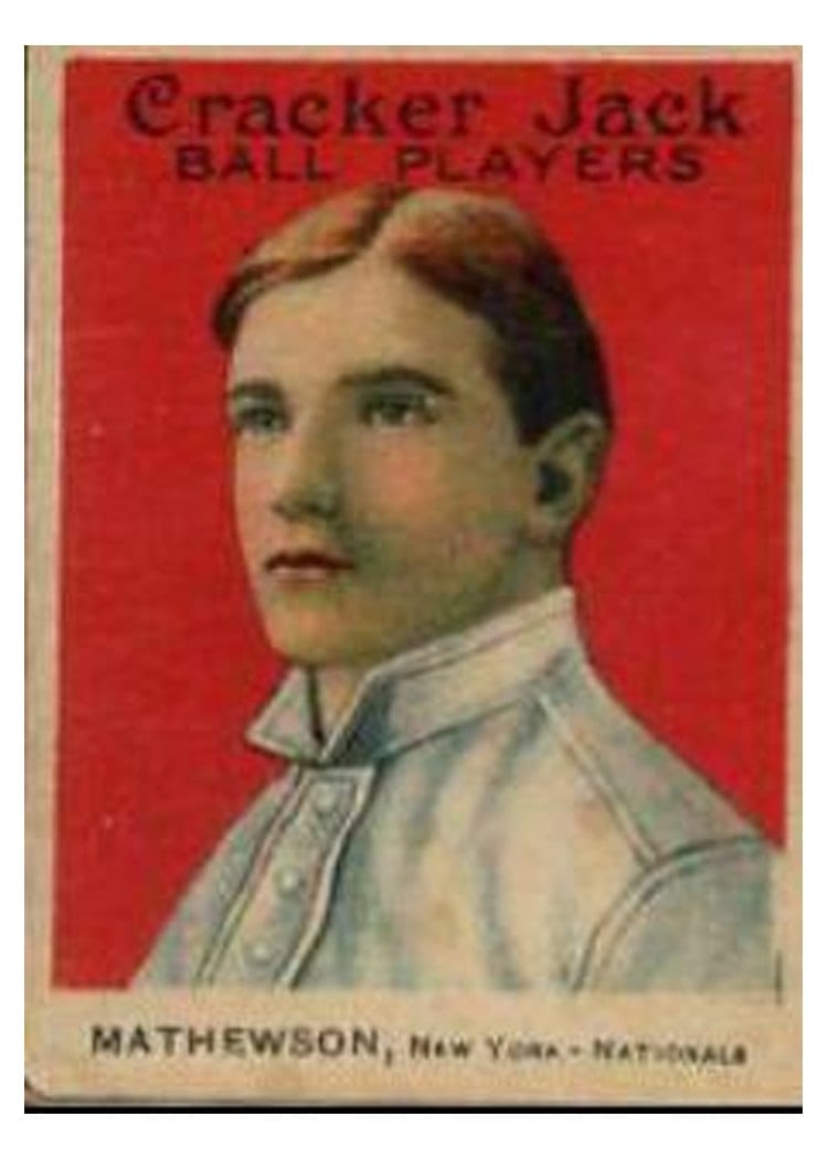 1915 Cracker Jack Christy Mathewson #88 card