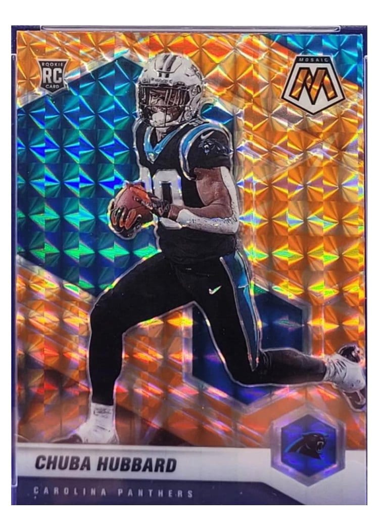 2021 Panini Mosaic Base Set Chuba Hubbard #325 card