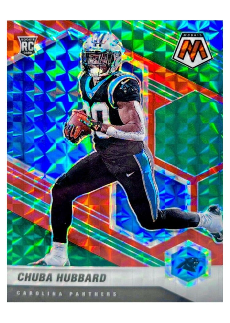 2021 Panini Mosaic Base Set Chuba Hubbard #325 card