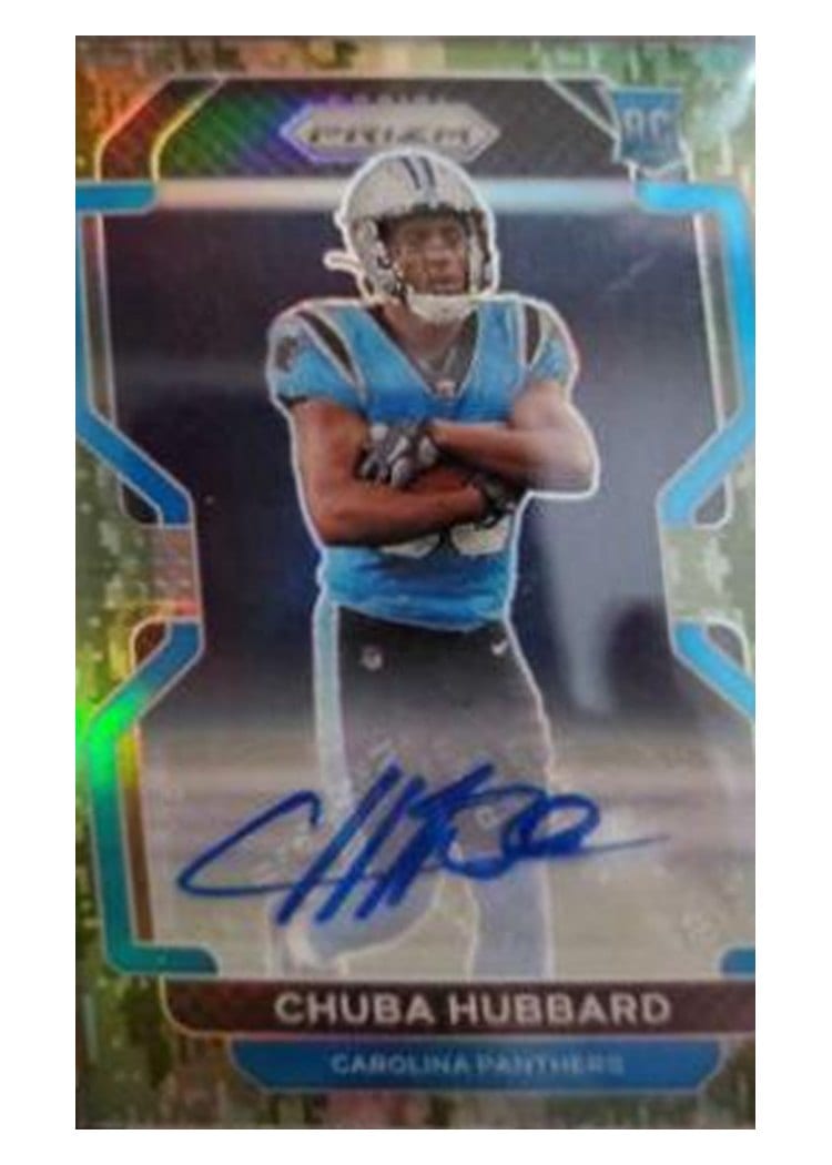 2021 Panini Prizm Base Set Chuba Hubbard #355 card