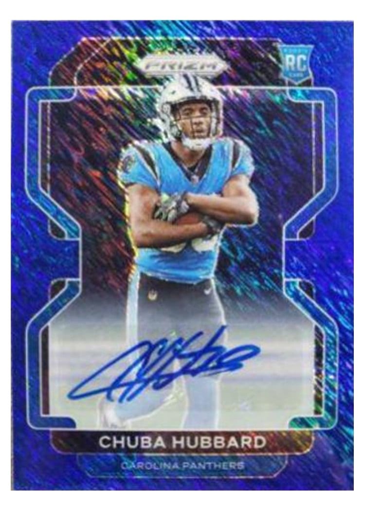 2021 Panini Prizm Base Set Chuba Hubbard #355 card