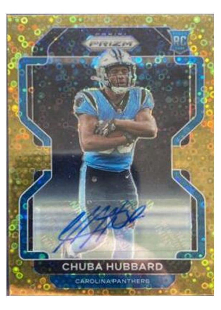 2021 Panini Prizm Base Set Chuba Hubbard #355 card