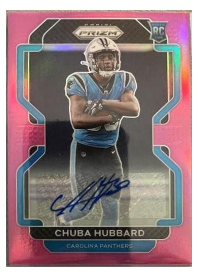 2021 Panini Prizm Base Set Chuba Hubbard #355 card