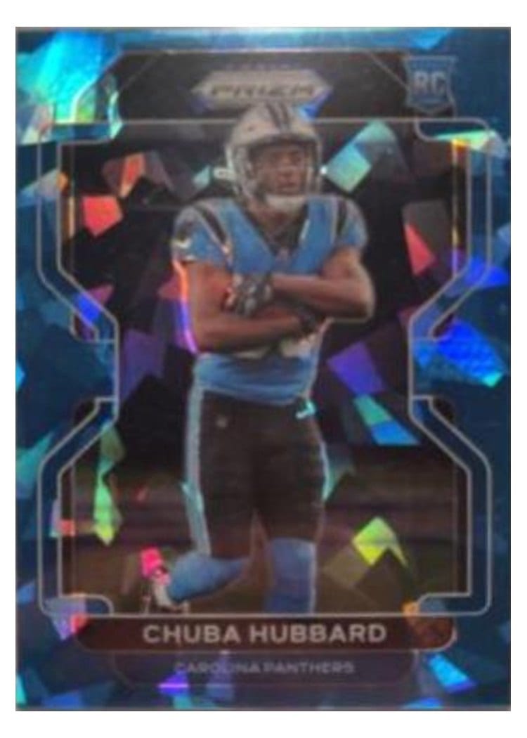 2021 Panini Prizm Base Set Chuba Hubbard #355 card
