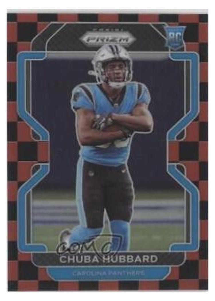 2021 Panini Prizm Base Set Chuba Hubbard #355 card