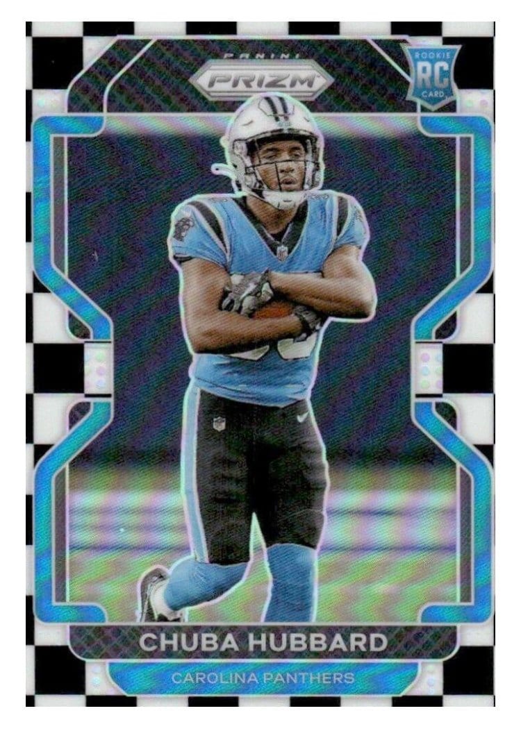 2021 Panini Prizm Base Set Chuba Hubbard #355 card