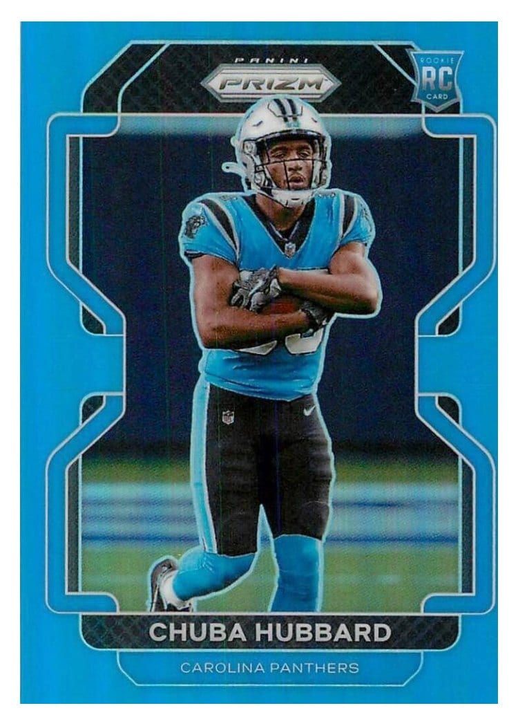2021 Panini Prizm Base Set Chuba Hubbard #355 card