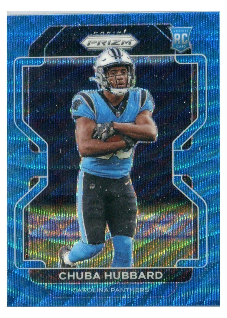 2021 Panini Prizm Base Set Chuba Hubbard #355 card