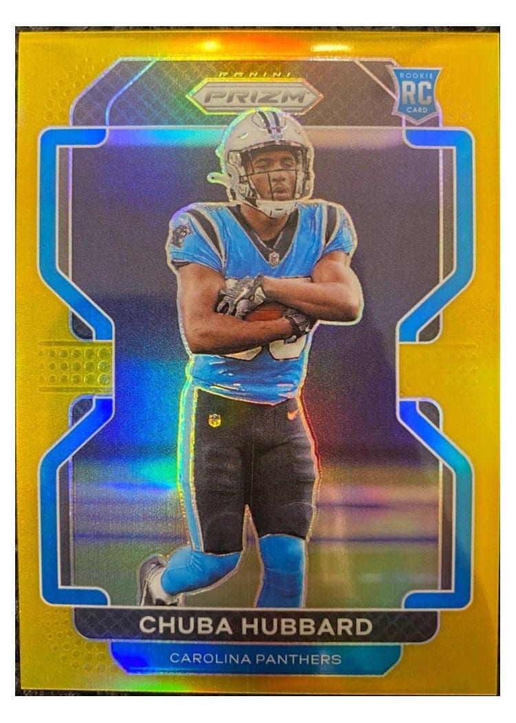 2021 Panini Prizm Base Set Chuba Hubbard #355 card