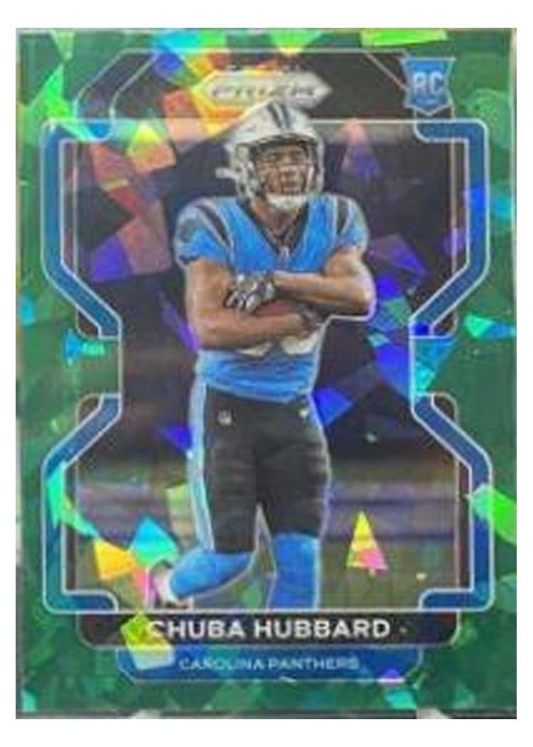 2021 Panini Prizm Base Set Chuba Hubbard #355 card