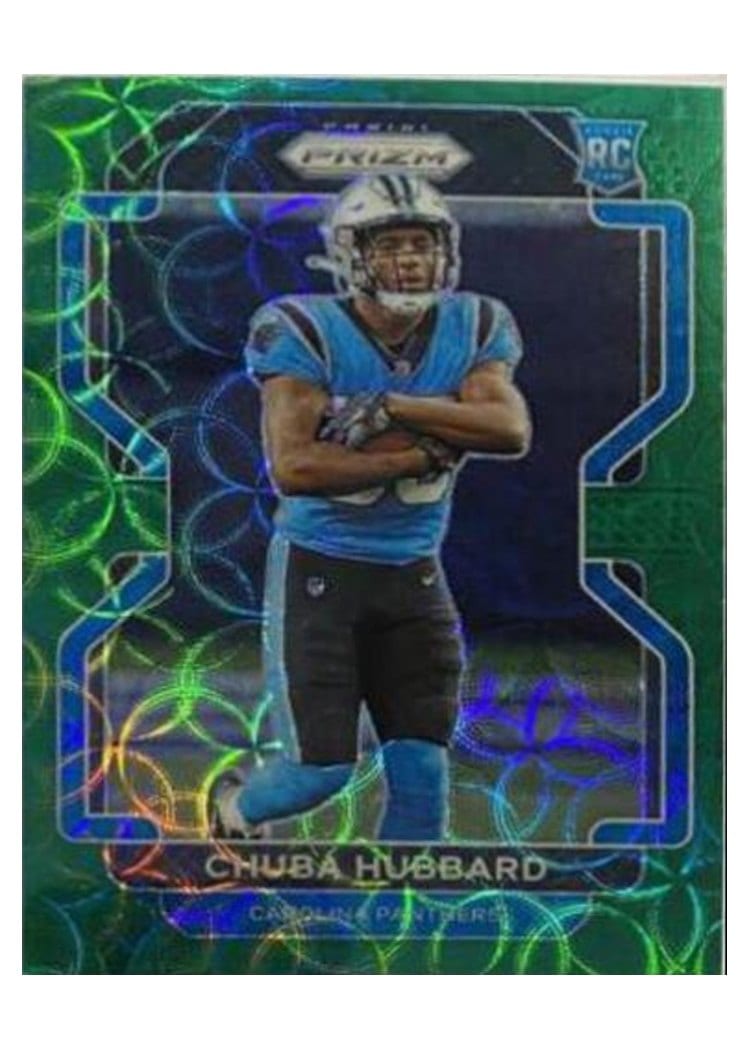 2021 Panini Prizm Base Set Chuba Hubbard #355 card