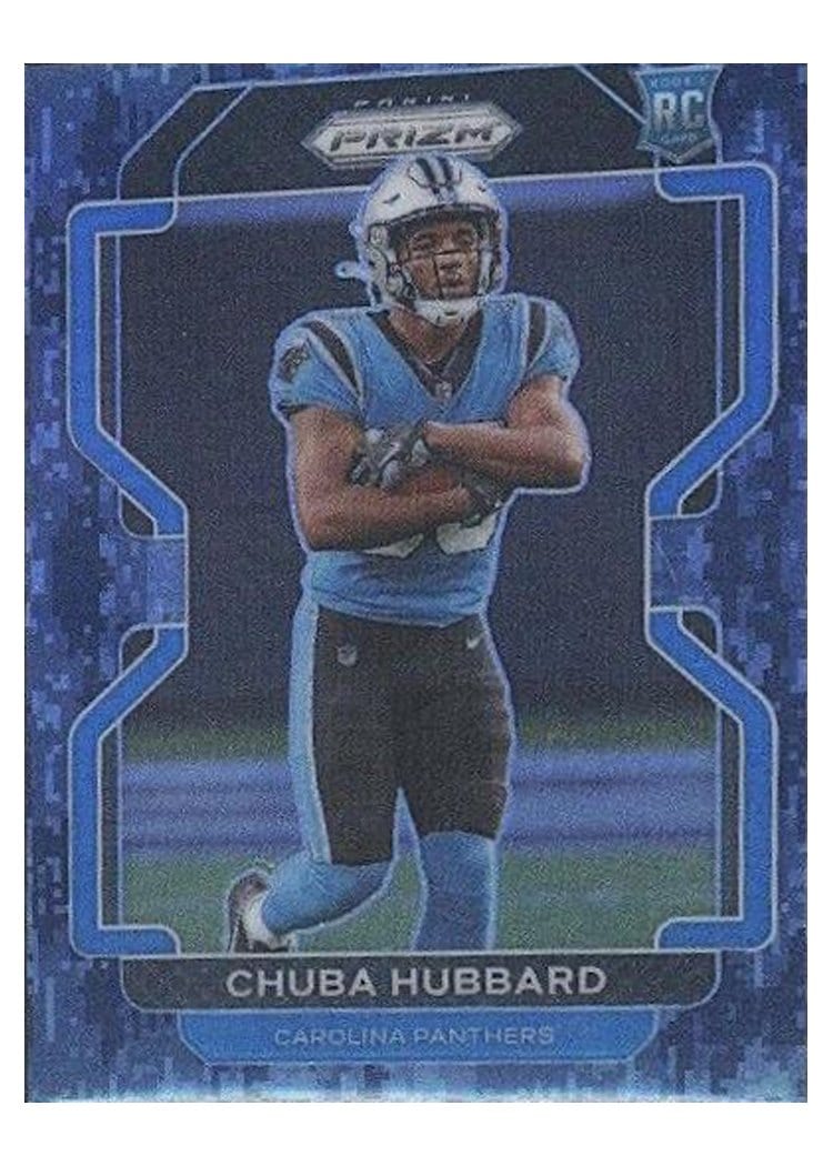 2021 Panini Prizm Base Set Chuba Hubbard #355 card