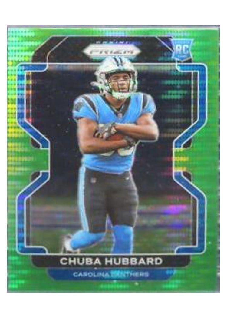 2021 Panini Prizm Base Set Chuba Hubbard #355 card