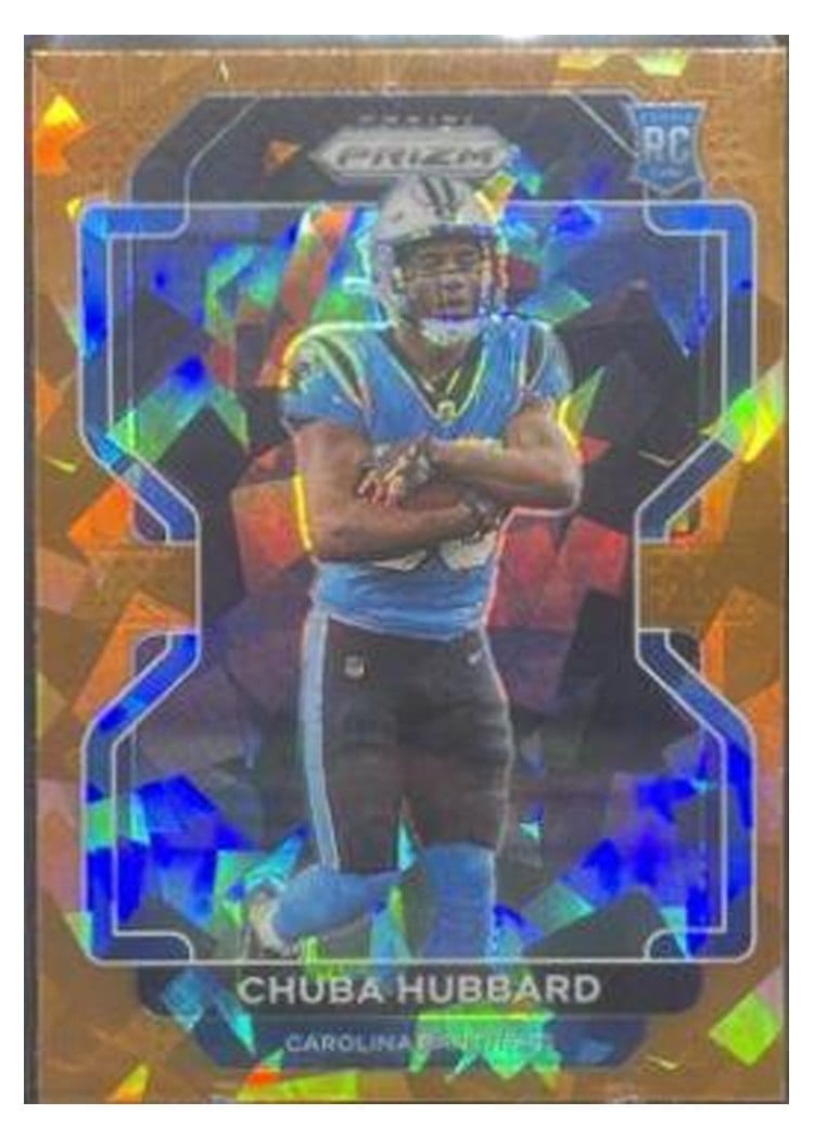 2021 Panini Prizm Base Set Chuba Hubbard #355 card