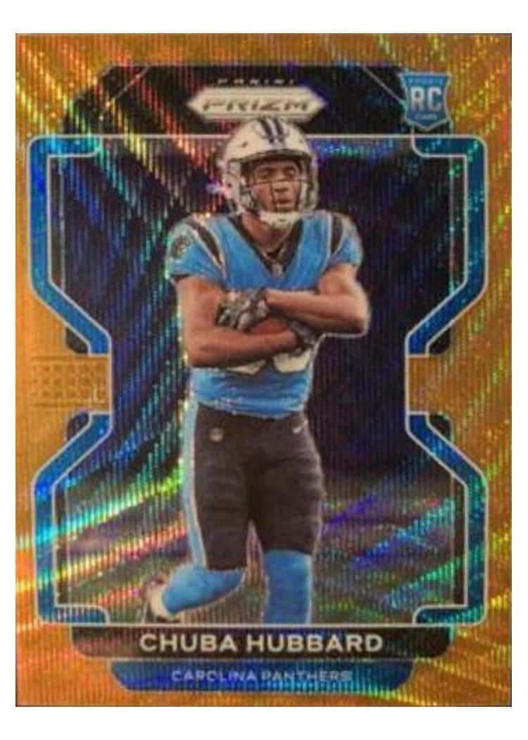 2021 Panini Prizm Base Set Chuba Hubbard #355 card