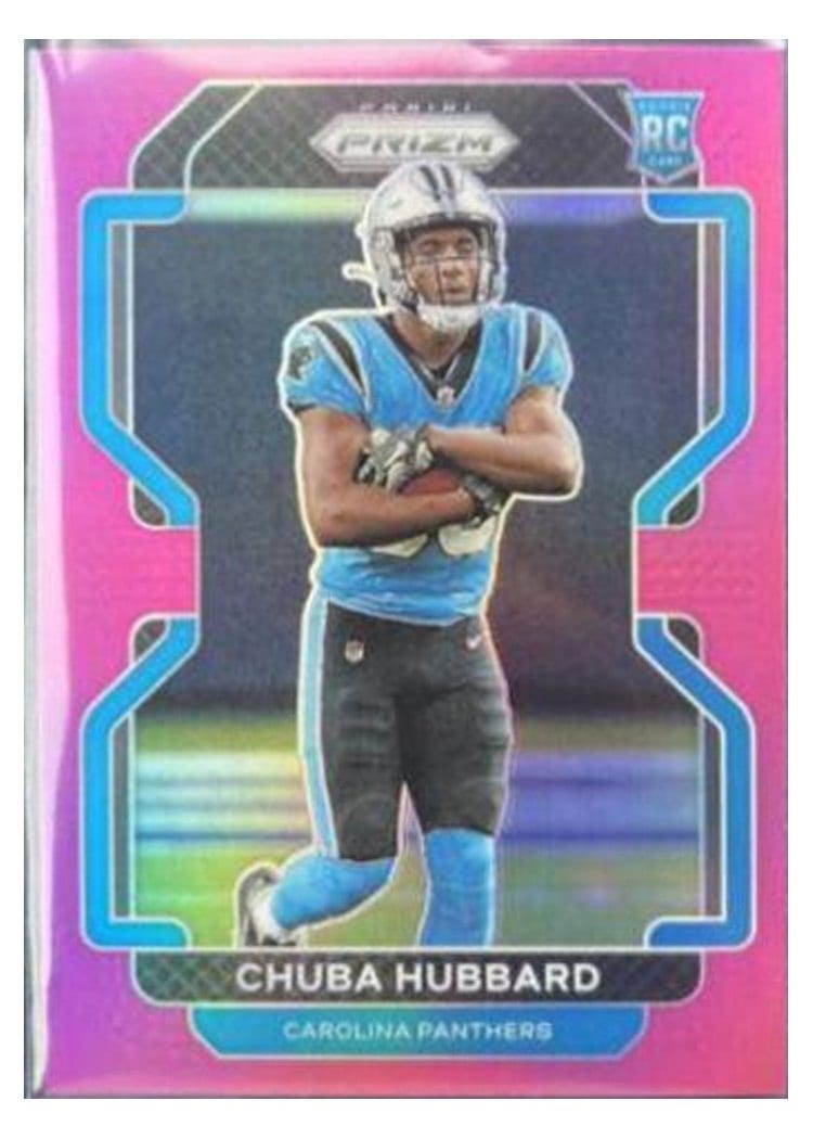 2021 Panini Prizm Base Set Chuba Hubbard #355 card