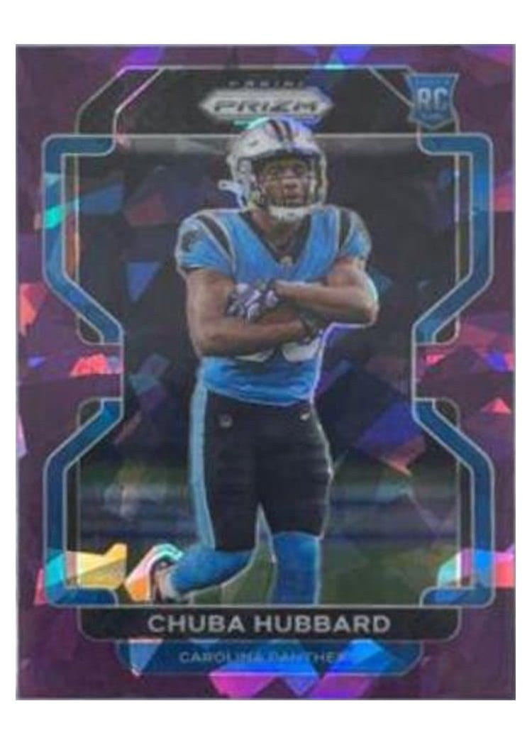 2021 Panini Prizm Base Set Chuba Hubbard #355 card
