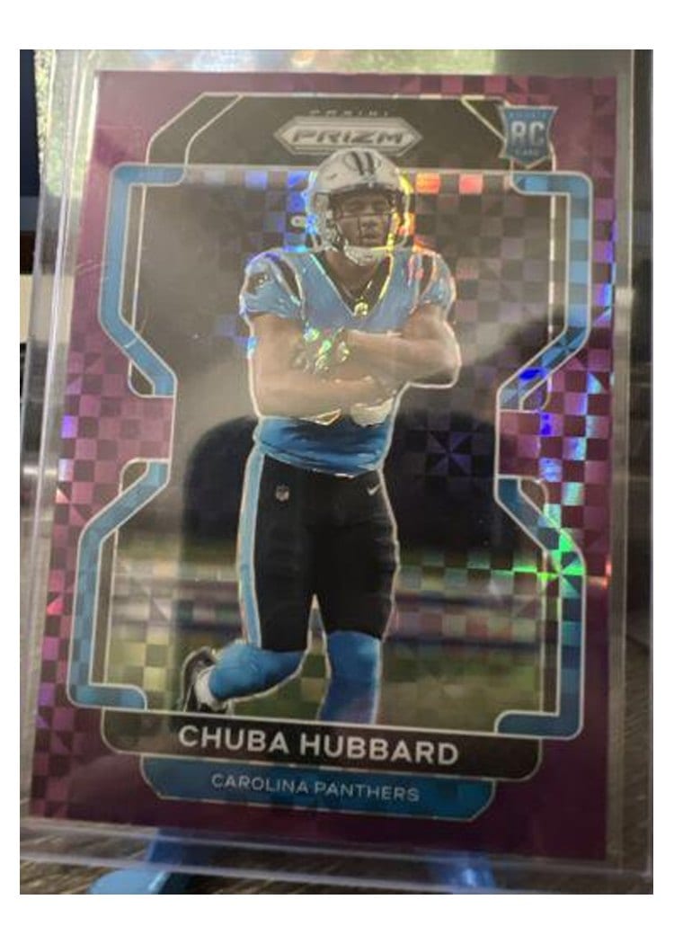 2021 Panini Prizm Base Set Chuba Hubbard #355 card