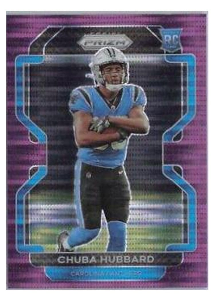 2021 Panini Prizm Base Set Chuba Hubbard #355 card