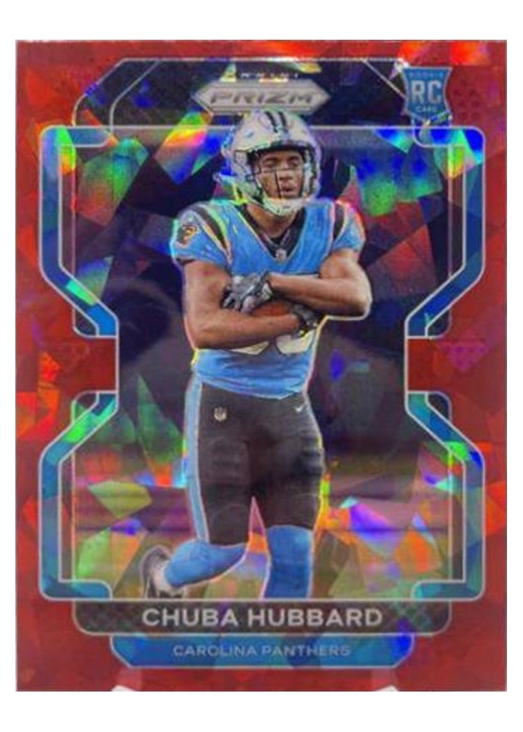 2021 Panini Prizm Base Set Chuba Hubbard #355 card