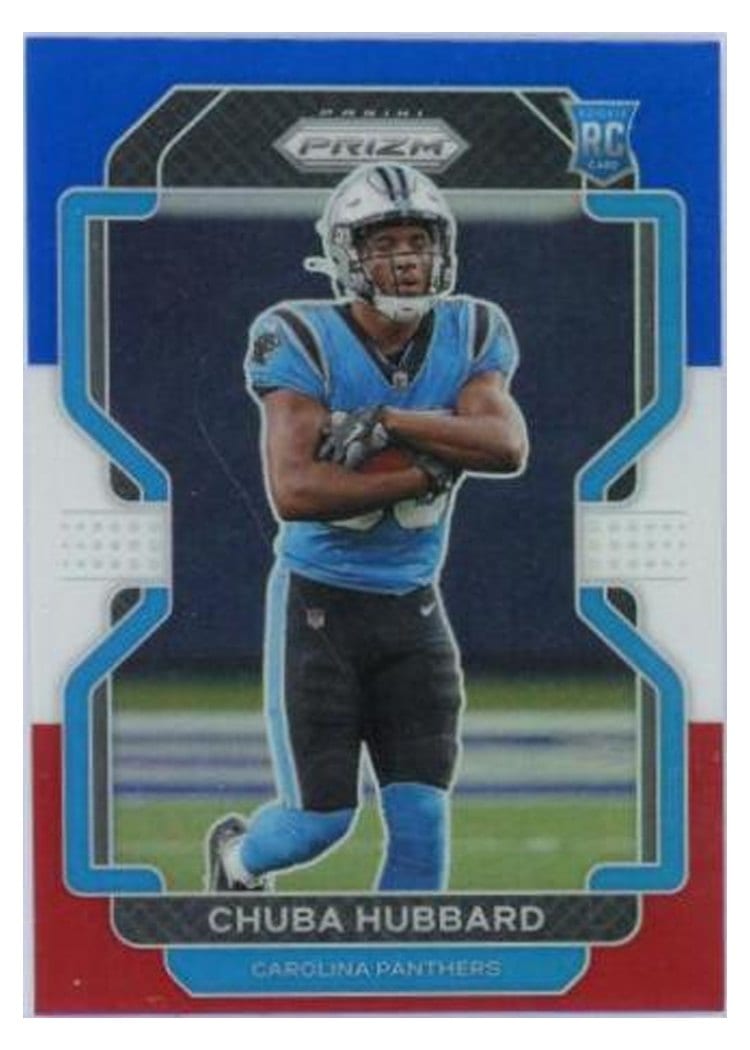 2021 Panini Prizm Base Set Chuba Hubbard #355 card