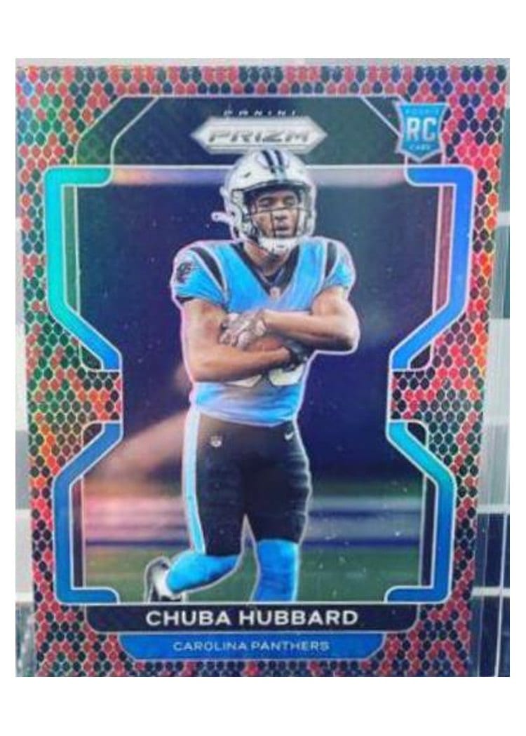 2021 Panini Prizm Base Set Chuba Hubbard #355 card