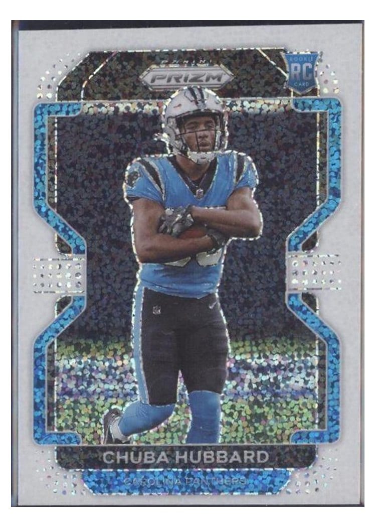 2021 Panini Prizm Base Set Chuba Hubbard #355 card