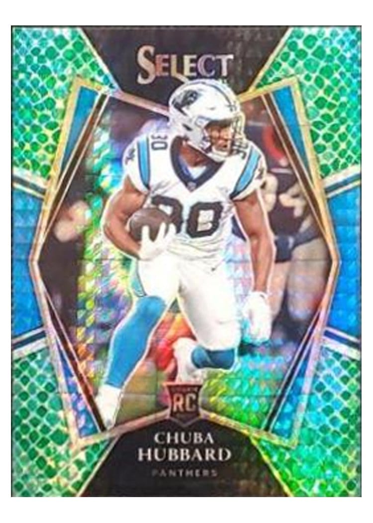 2021 Panini Select Base Set Chuba Hubbard #176 card