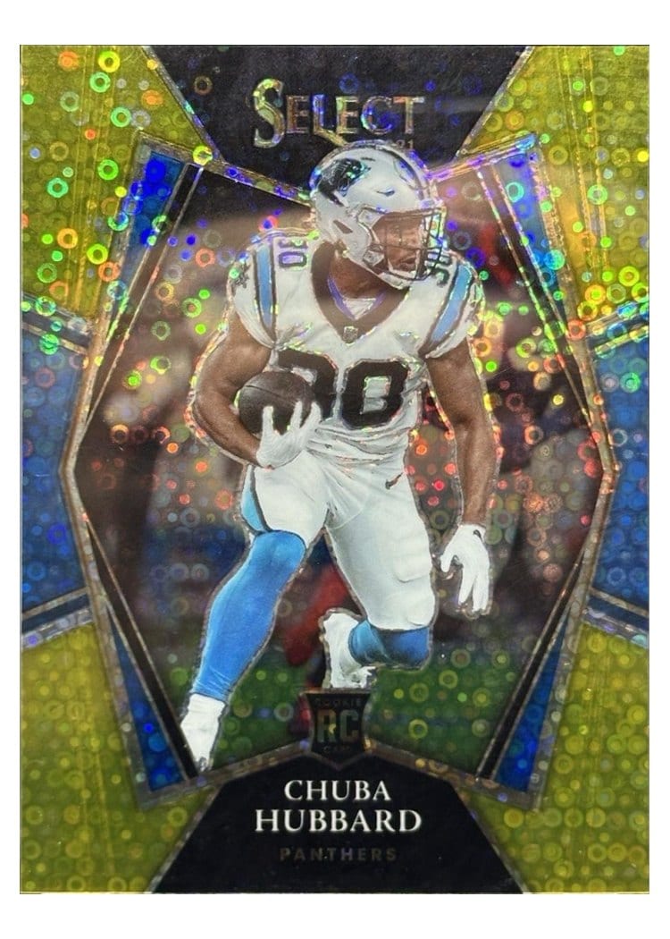 2021 Panini Select Base Set Chuba Hubbard #176 card