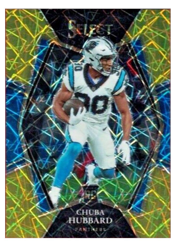 2021 Panini Select Base Set Chuba Hubbard #176 card