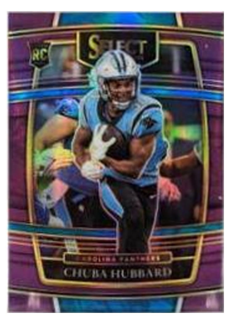 2021 Panini Select Base Set Chuba Hubbard #176 card