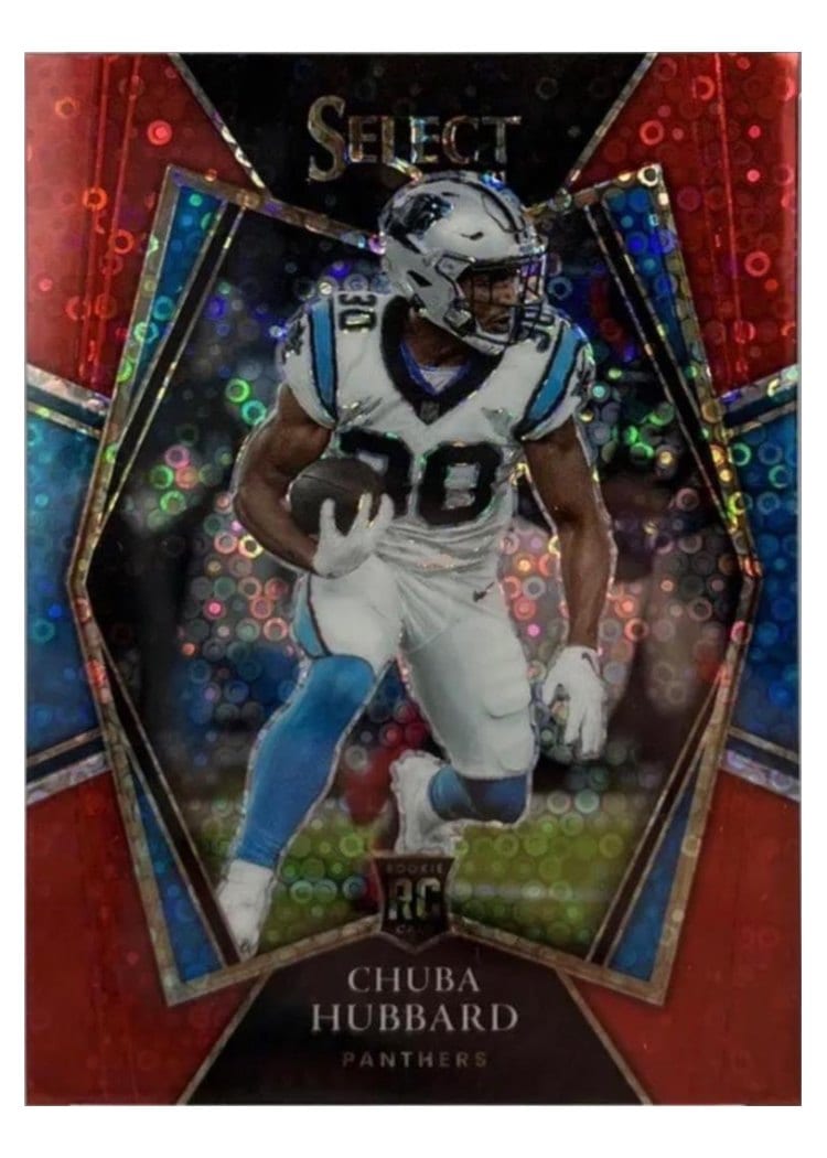 2021 Panini Select Base Set Chuba Hubbard #176 card