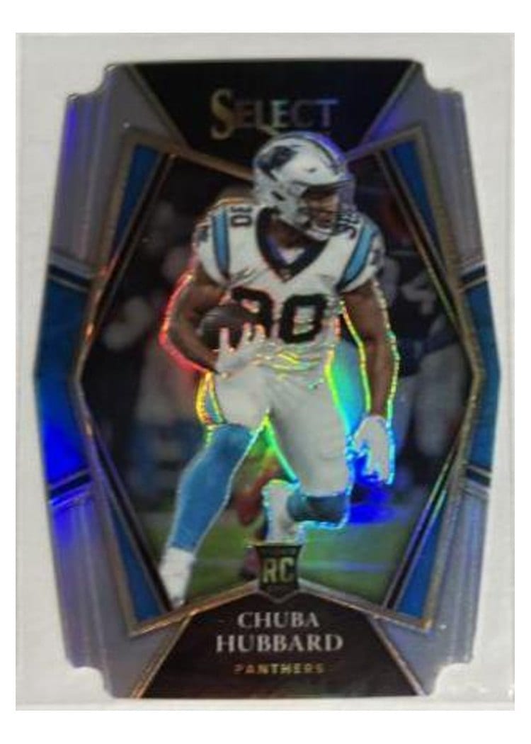 2021 Panini Select Base Set Chuba Hubbard Silver Die Cut #176 card