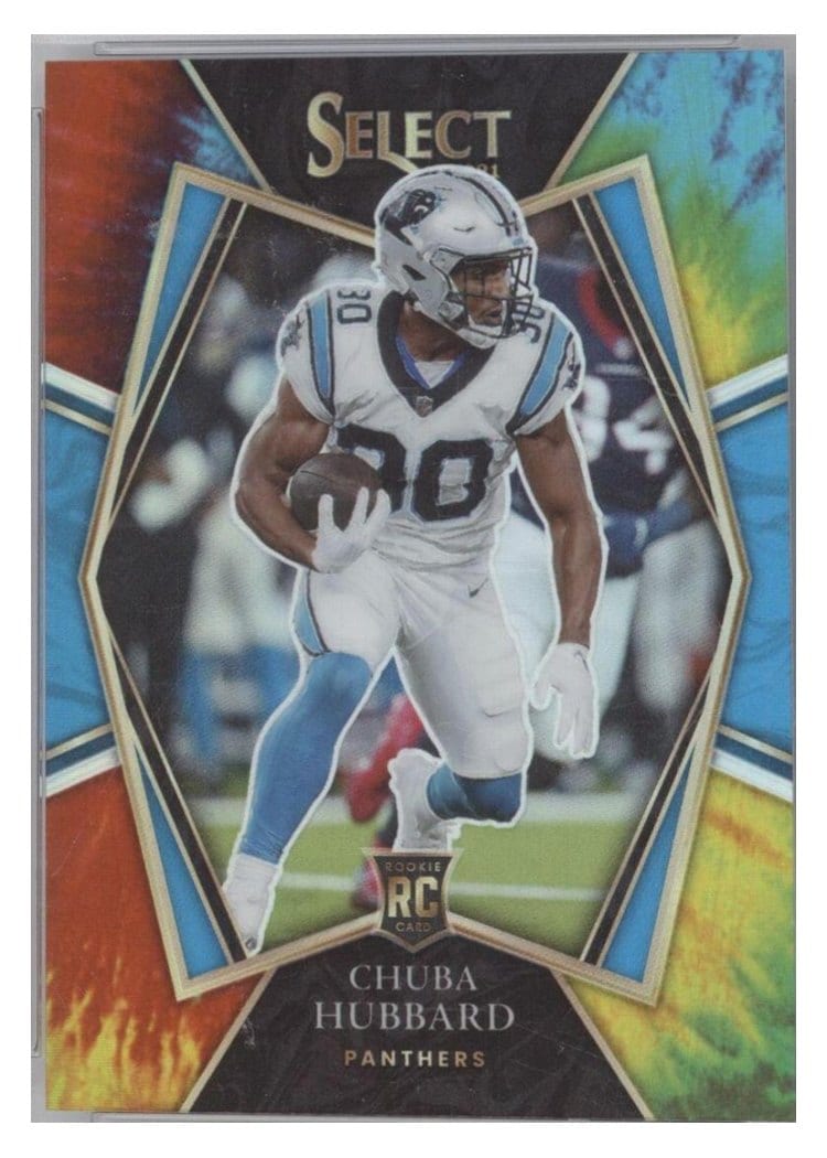 2021 Panini Select Base Set Chuba Hubbard #176 card