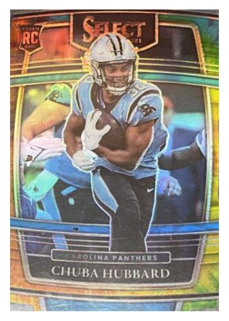 2021 Panini Select Base Set Chuba Hubbard #176 card