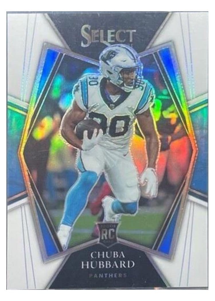 2021 Panini Select Base Set Chuba Hubbard #176 card