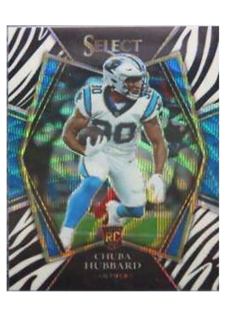 2021 Panini Select Base Set Chuba Hubbard #176 card