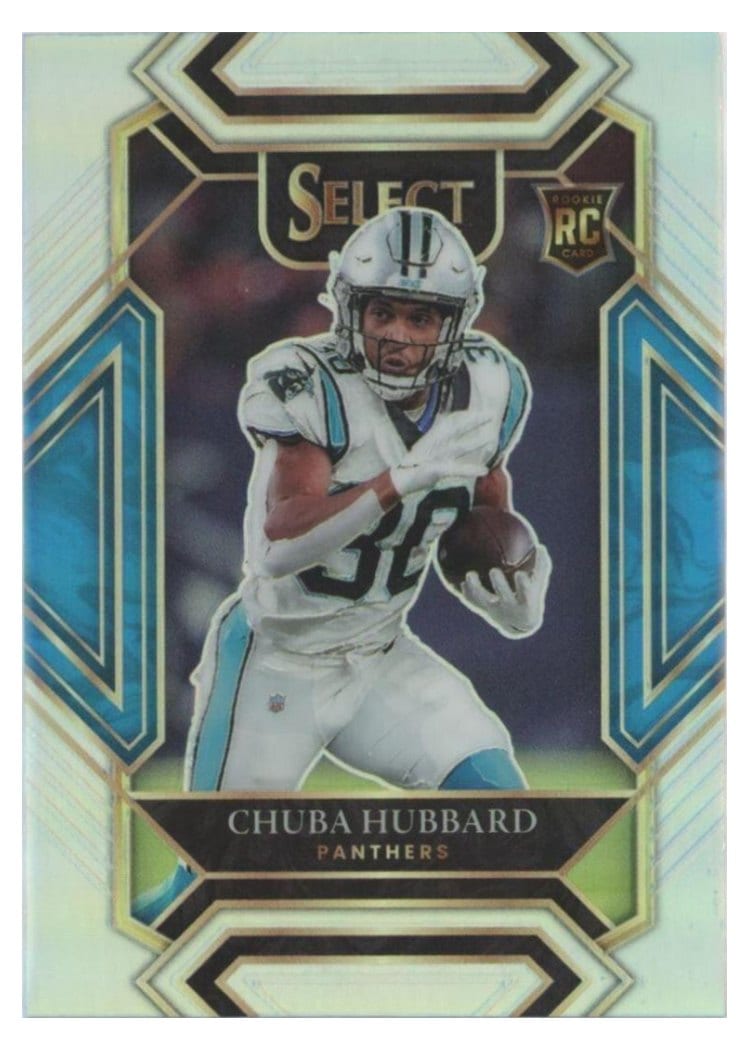 2021 Panini Select Base Set Chuba Hubbard Silver #276 card