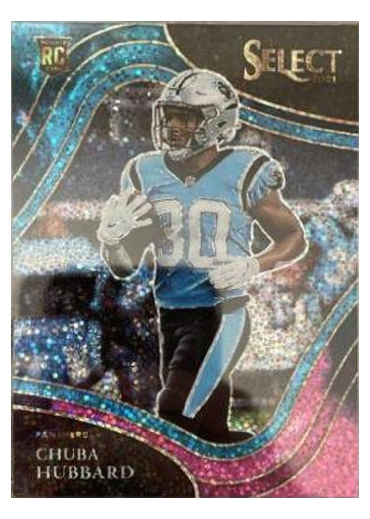 2021 Panini Select Base Set Chuba Hubbard #376 card