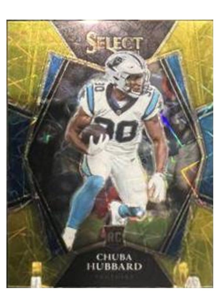 2021 Panini Select Base Set Chuba Hubbard #376 card