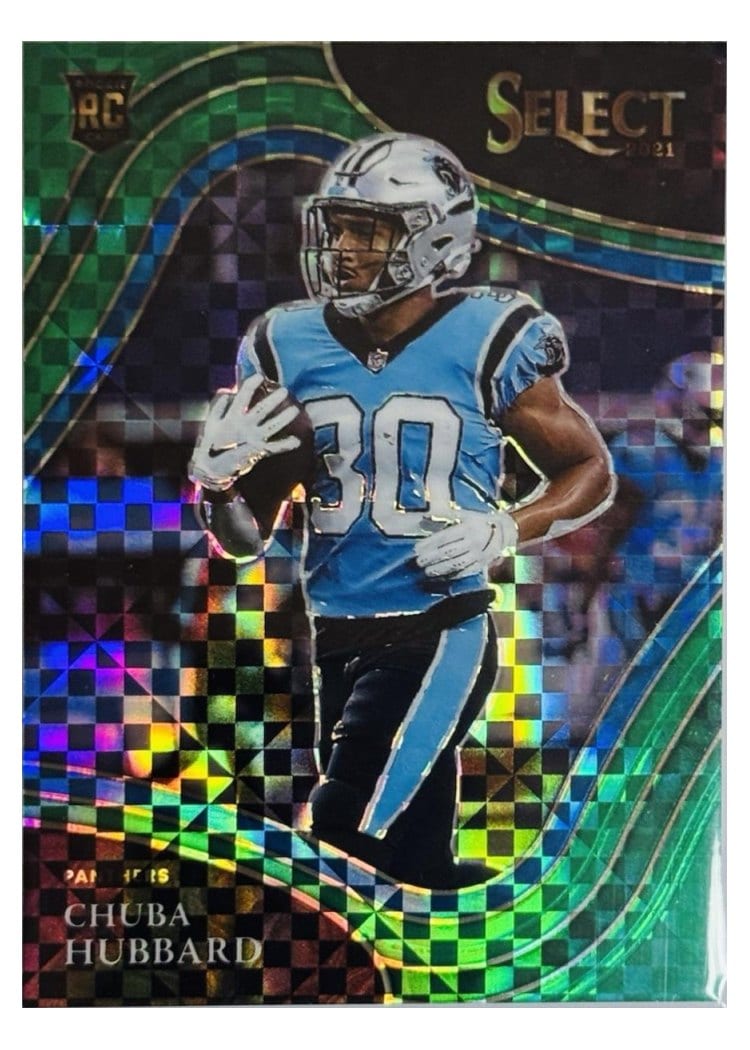2021 Panini Select Base Set Chuba Hubbard #376 card