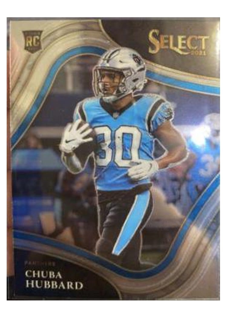 2021 Panini Select Base Set Chuba Hubbard #376 card