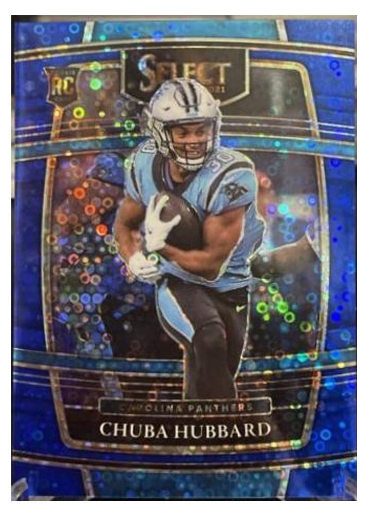 2021 Panini Select Base Set Chuba Hubbard #76 card