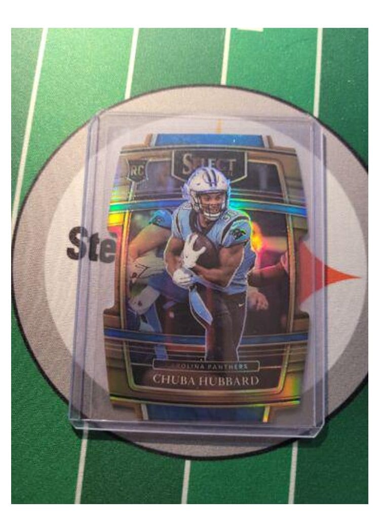 2021 Panini Select Base Set Chuba Hubbard Copper Die Cut #76 card