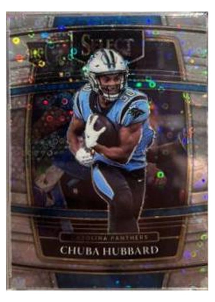 2021 Panini Select Base Set Chuba Hubbard Disco #76 card